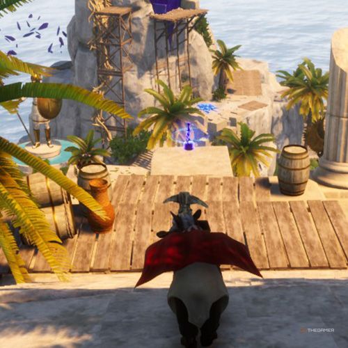 Eighteenth trinket location of Mount Olympus in Goat Simulator 3 Multiverse of Nonsense.