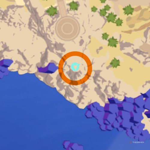 Eighth trinket location of Mount Olympus on the map in Goat Simulator 3 Multiverse of Nonsense.