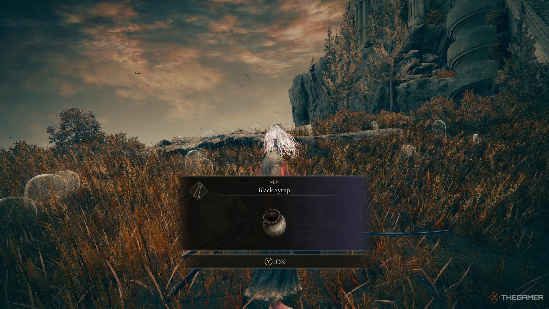 Black Syrup acquired from Moore after choosing any of three dialogue options.