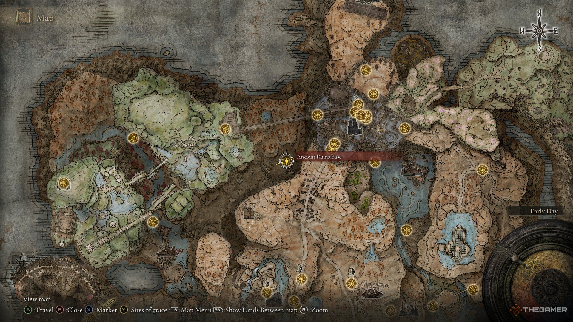 The location of Ruah Base where you will get the message about a Rune being broken.