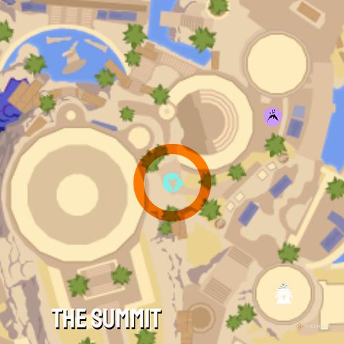 Eleventh trinket location of Mount Olympus on the map in Goat Simulator 3 Multiverse of Nonsense.