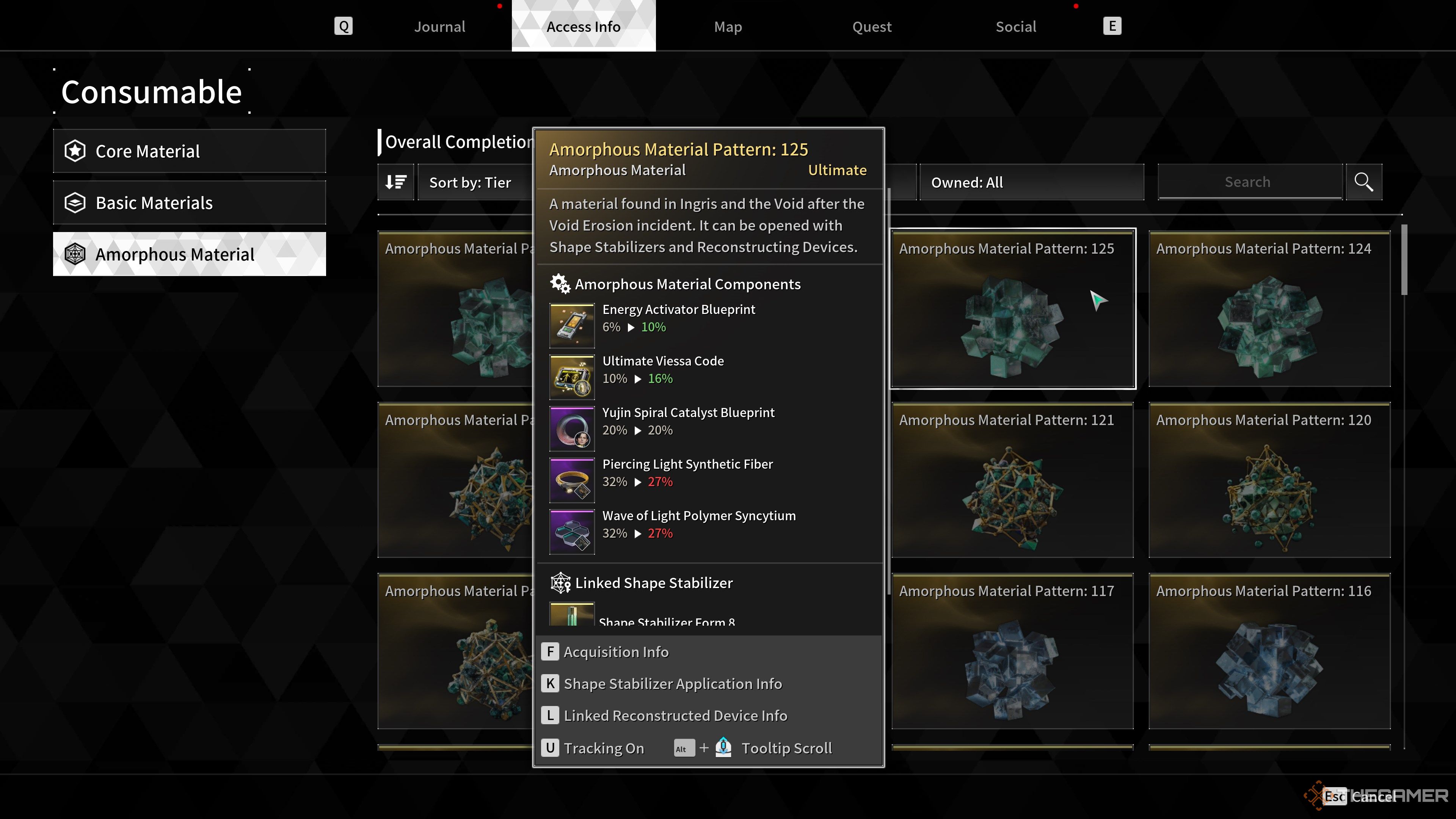 First Descendant Rare Amorphous Material