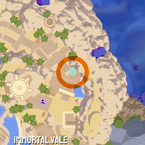 Second trinket location of Mount Olympus on the map in Goat Simulator 3 Multiverse of Nonsense.