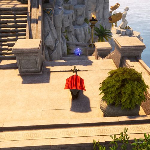 Fourteenth trinket location of Mount Olympus in Goat Simulator 3 Multiverse of Nonsense.