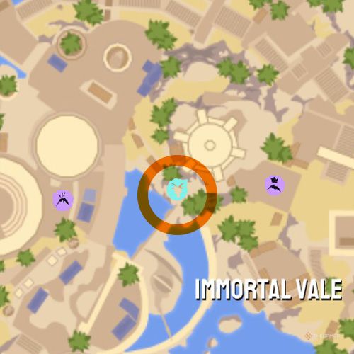 First trinket location of Mount Olympus on the map in Goat Simulator 3 Multiverse of Nonsense.