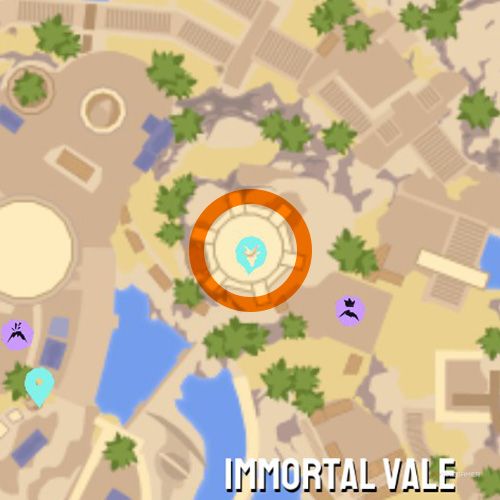 Nineteenth trinket location of Mount Olympus on the map in Goat Simulator 3 Multiverse of Nonsense.