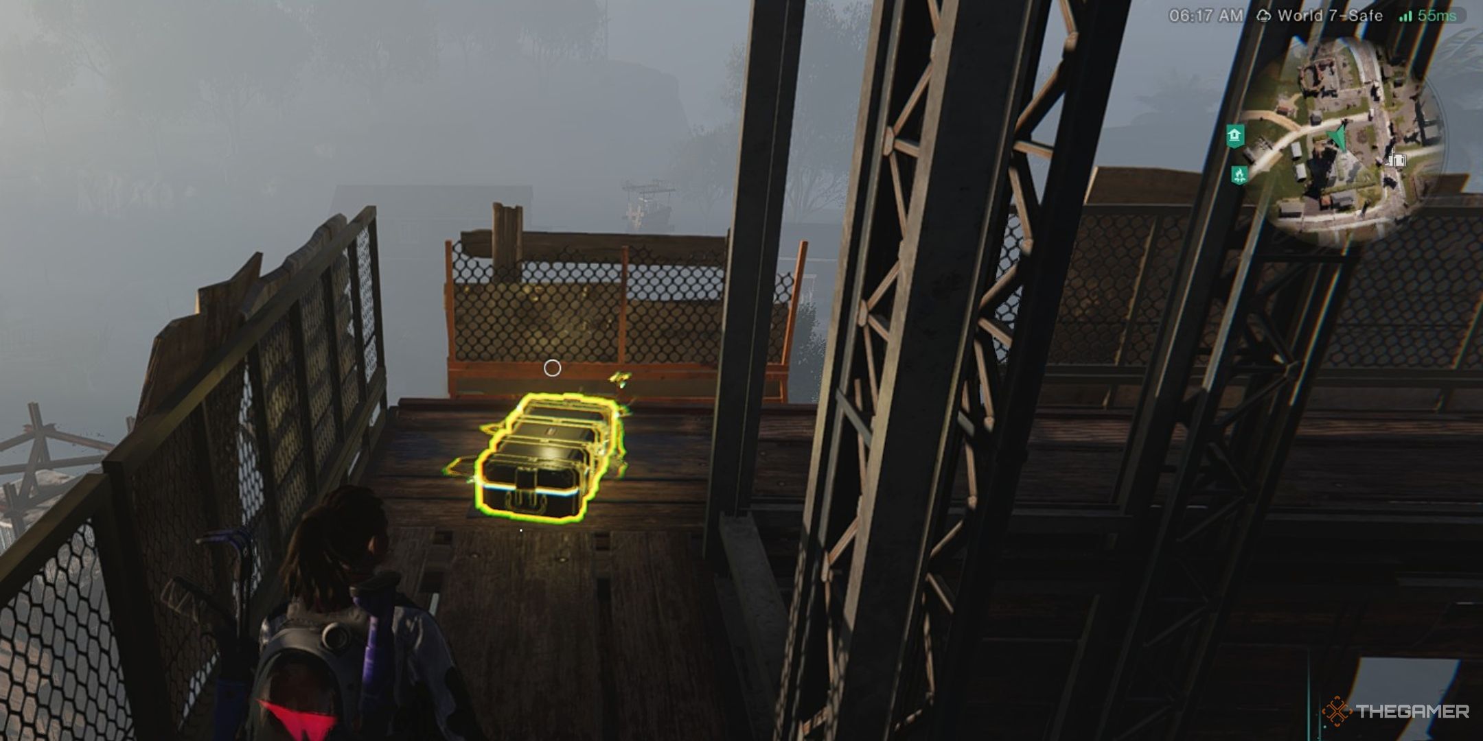 Once Human_ Glowing Weapon Crate In Front Of Player