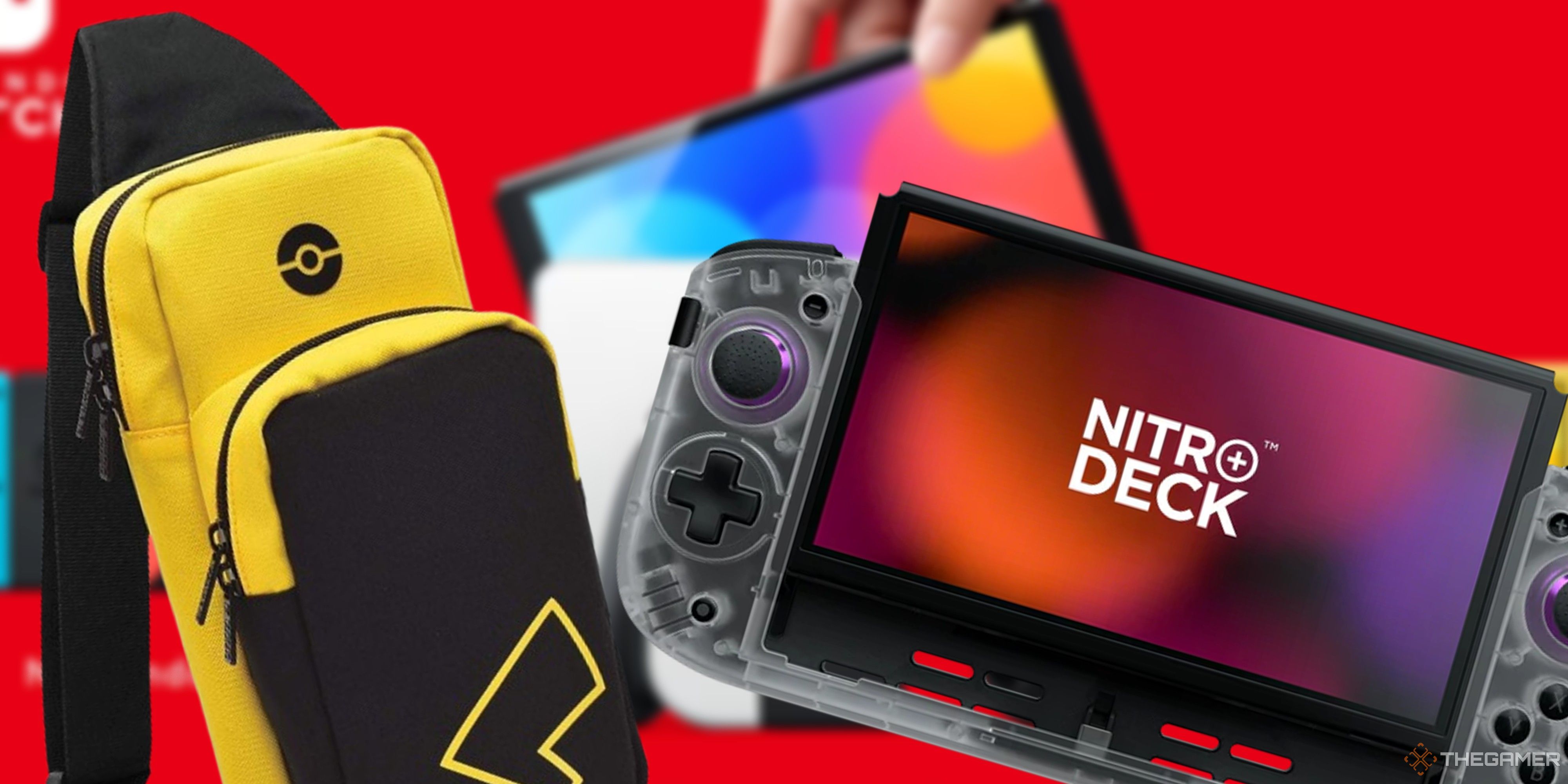 pikachu nintendo switch carry case, and the nitro deck plus