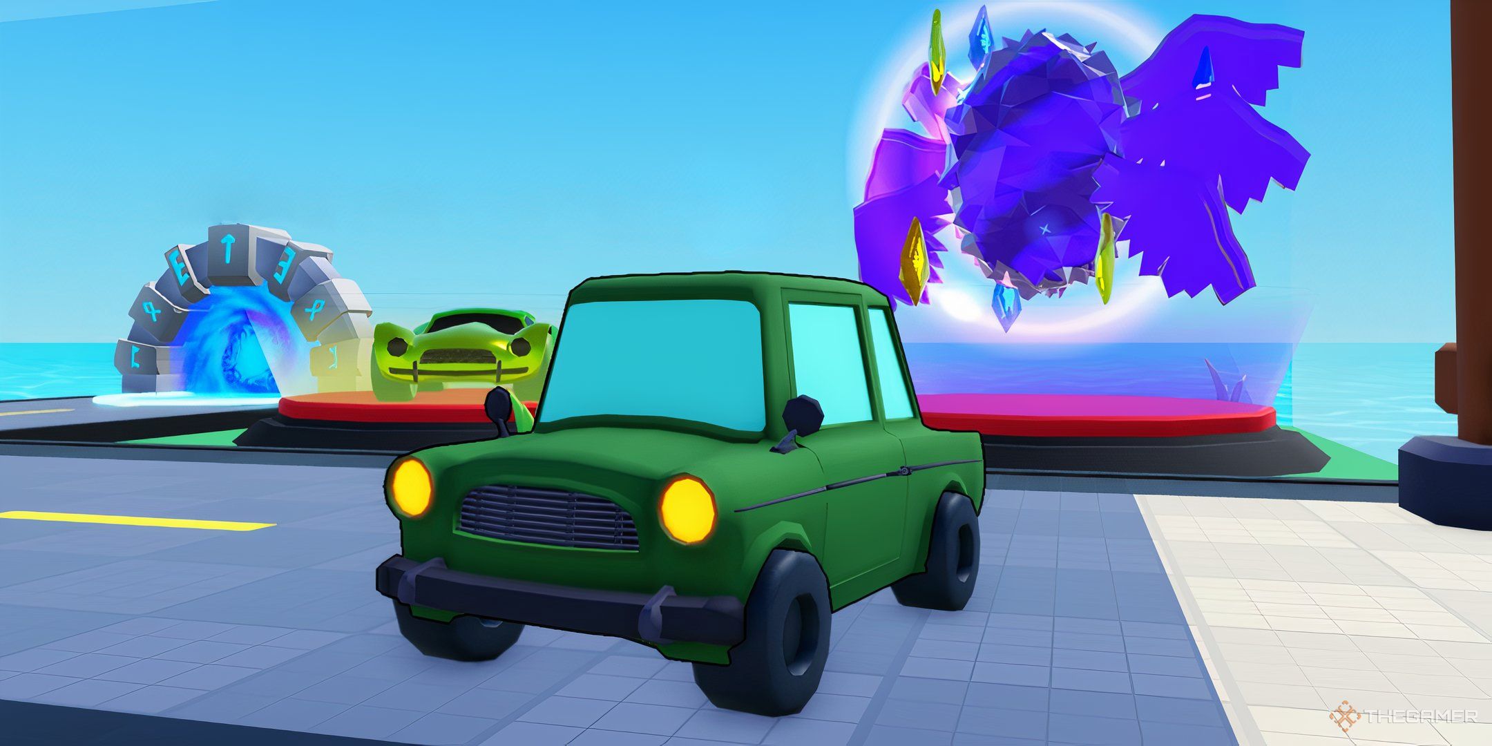 a player car in Car Race Clicker on Roblox