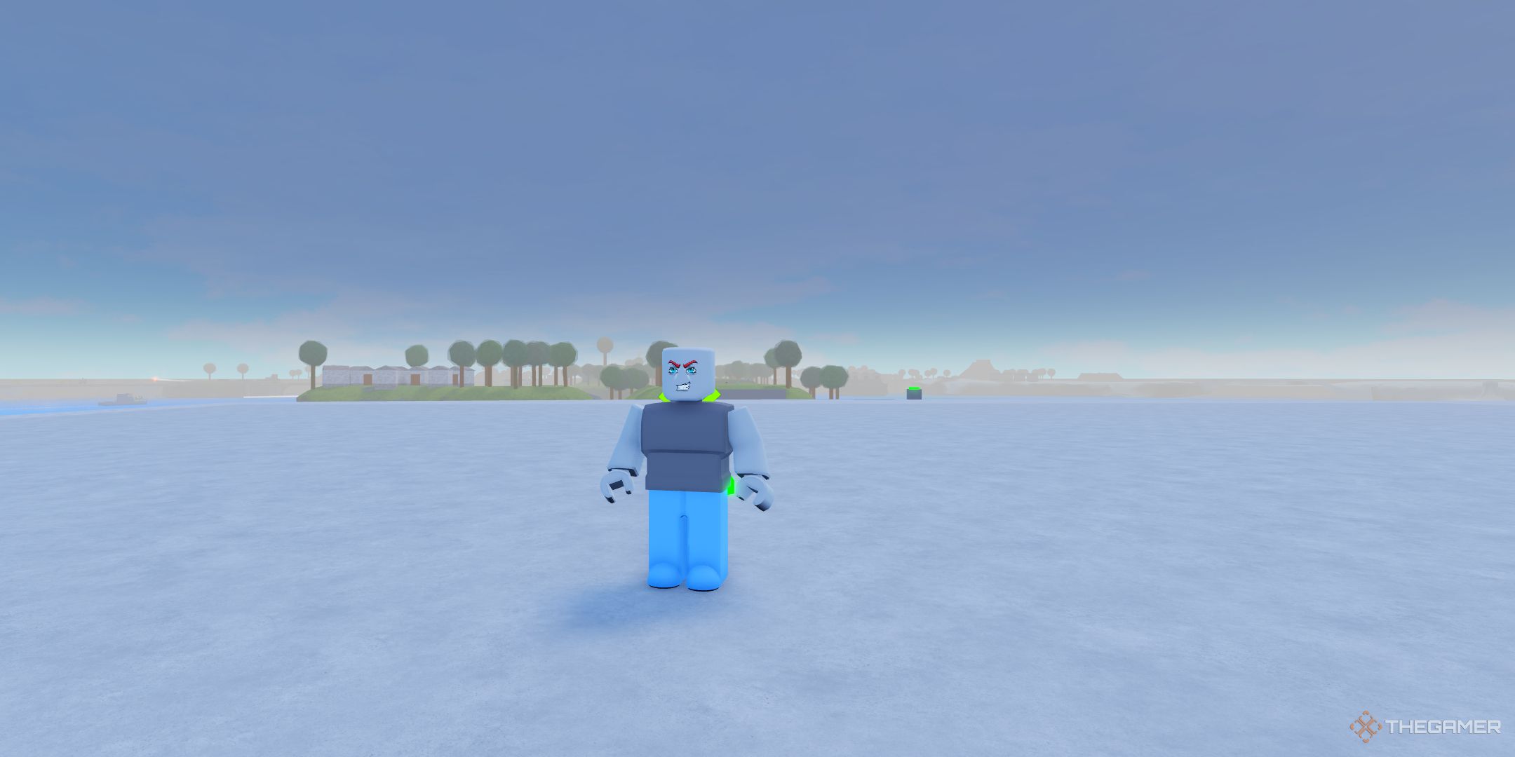 a player standing Noob Army Tycoon on Roblox