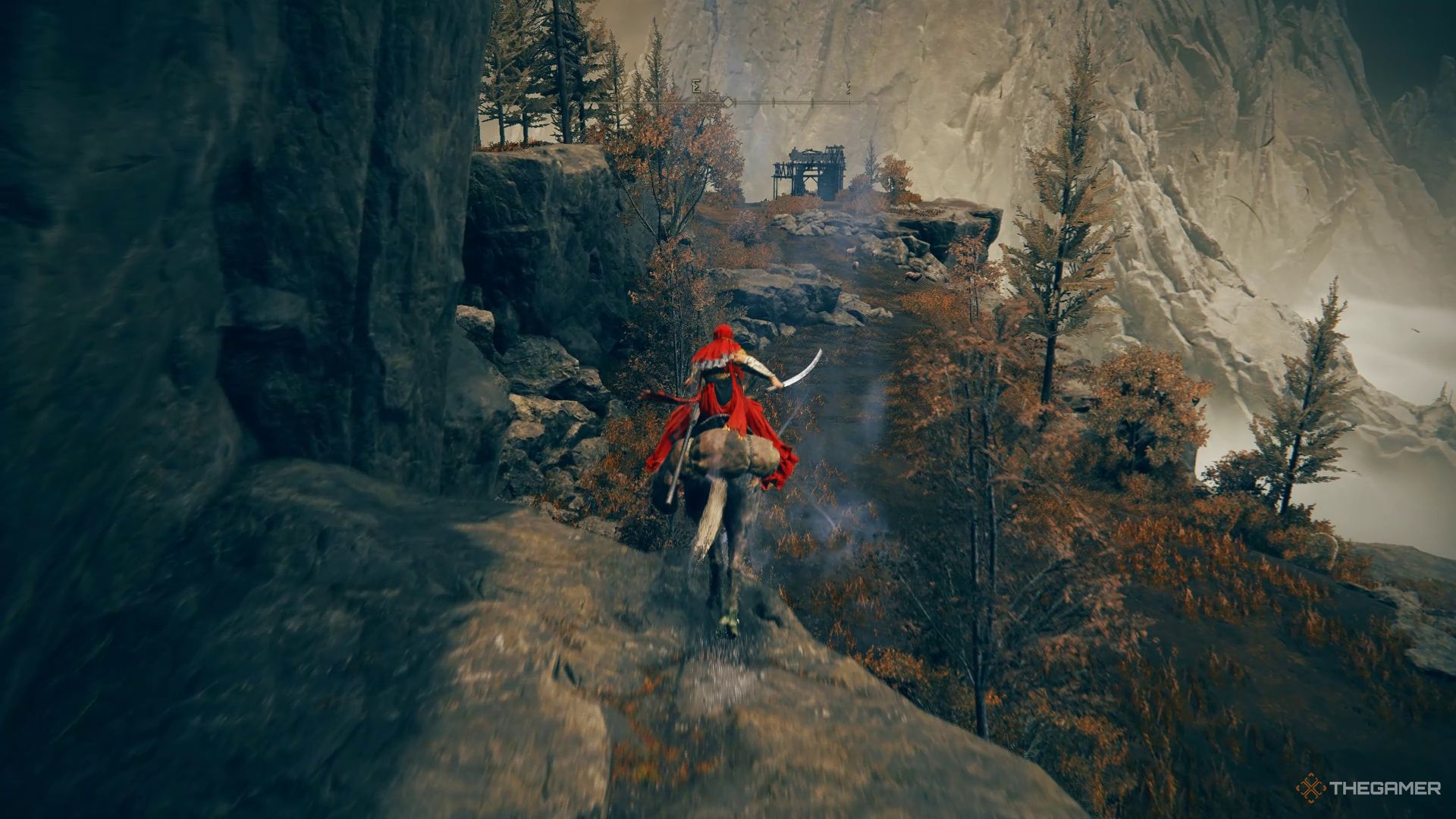 A tarnished approaching a spritspring near the Elder's Hovel shack in the Elden Ring DLC.