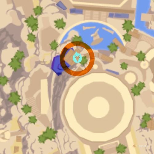 Tenth trinket location of Mount Olympus on the map in Goat Simulator 3 Multiverse of Nonsense.