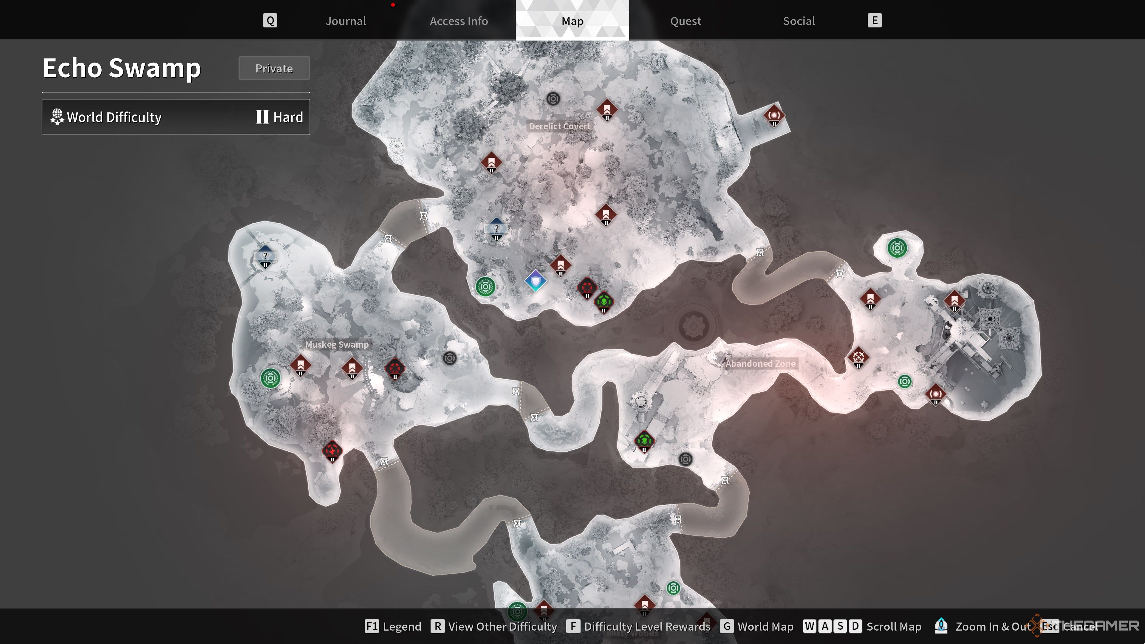 The First Descendant Echo Swamp Map