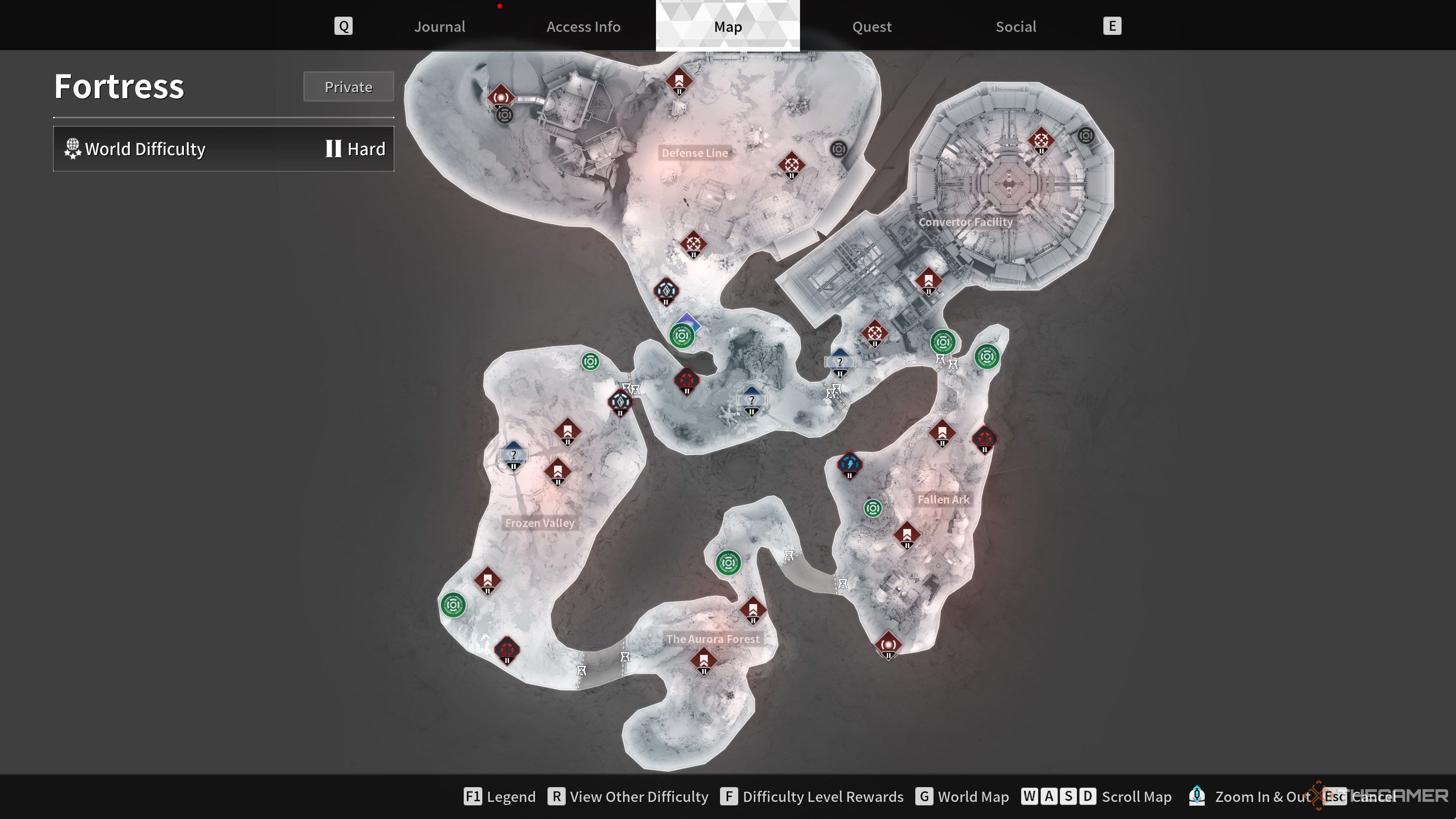 The First Descendant Fortress Map