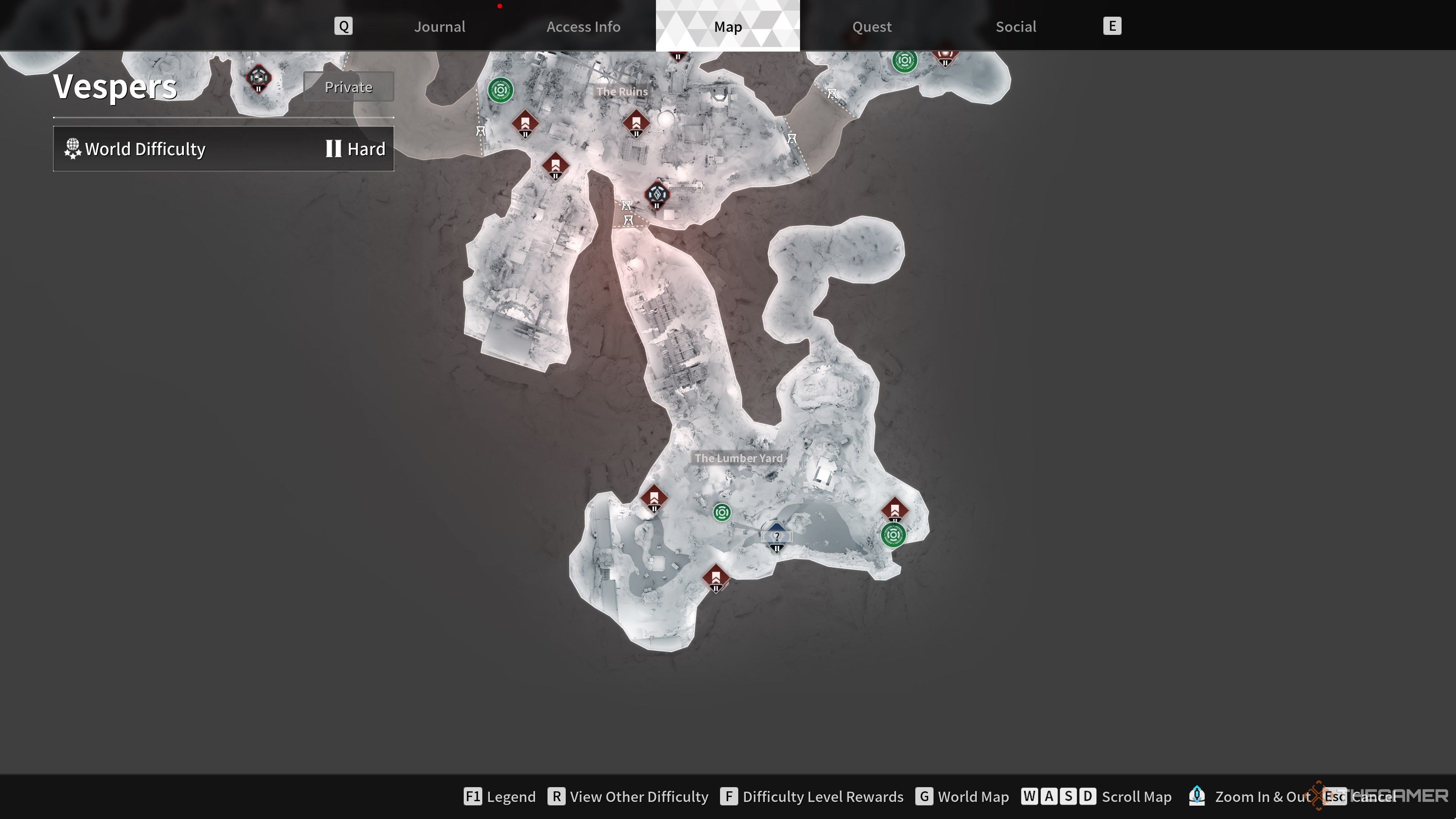 The First Descendant Vespers Map