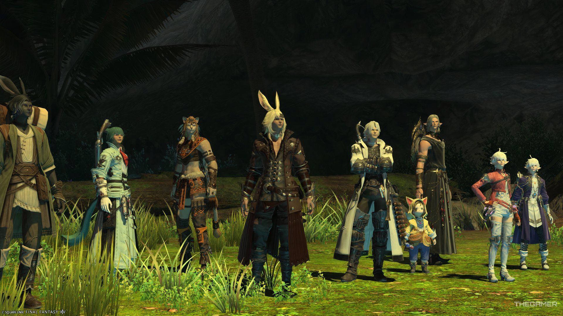 The scions before a fight in Final Fantasy 14