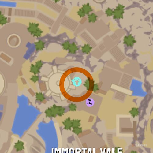 Thirteenth trinket location of Mount Olympus on the map in Goat Simulator 3 Multiverse of Nonsense.