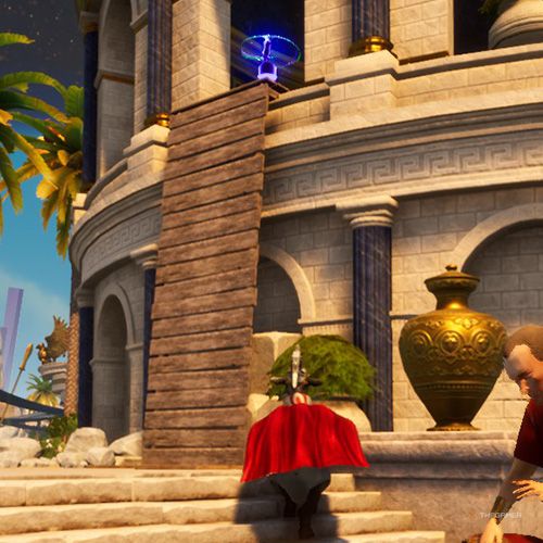 Twelveth trinket location of Mount Olympus in Goat Simulator 3 Multiverse of Nonsense.