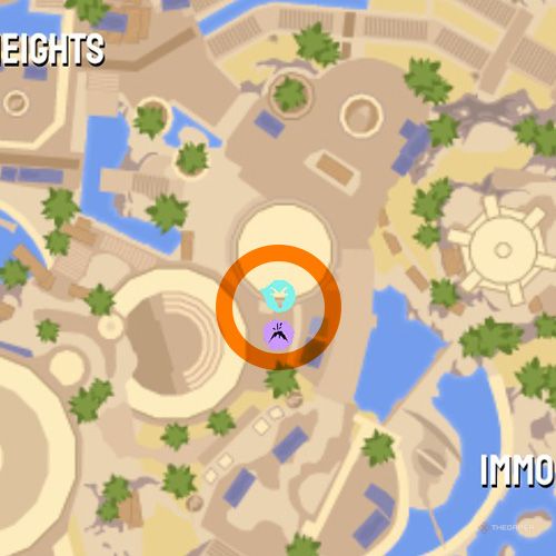 Twelveth trinket location of Mount Olympus on the map in Goat Simulator 3 Multiverse of Nonsense