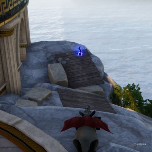 Twentieth trinket location of Mount Olympus in Goat Simulator 3 Multiverse of Nonsense.