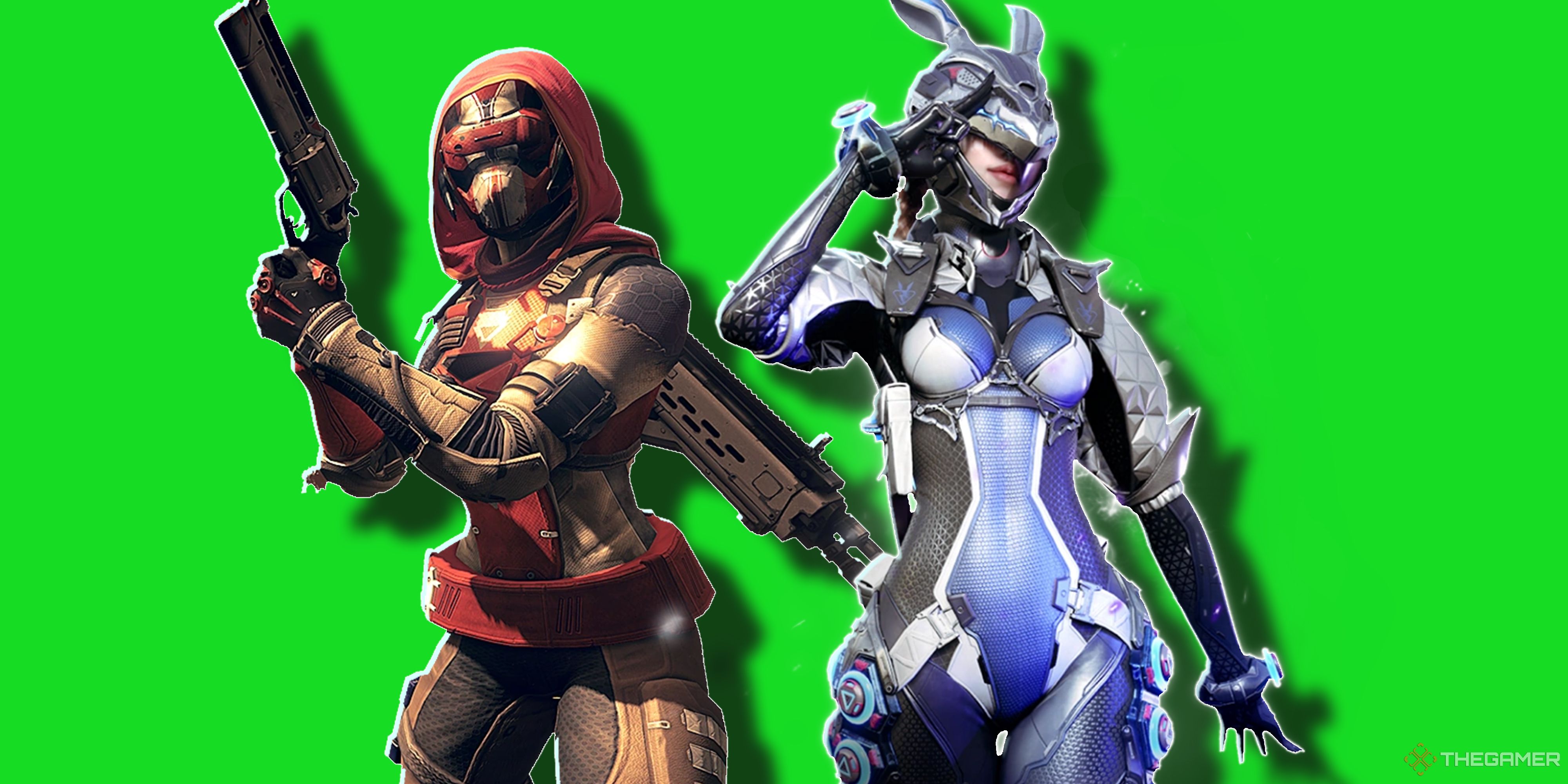 Destiny 2 Guardian Hunter and The First Descendant Bunny.