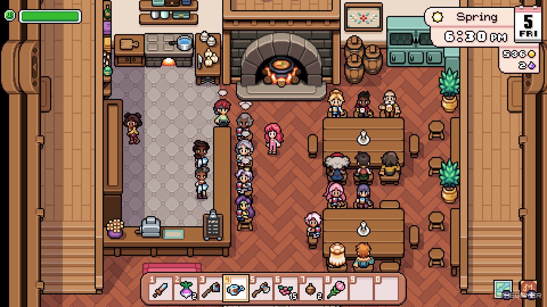 A Friday night is taking place in the Inn.