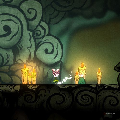 Bo is standing next to fourth Bunny Blossom in Bo - Path Of The Teal Lotus.