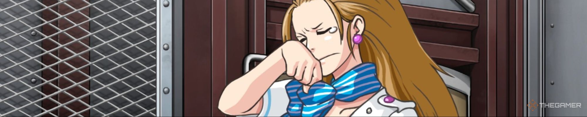 Cross examining Cammy Meele in Ace Attorney Investigations Miles Edgeworth.