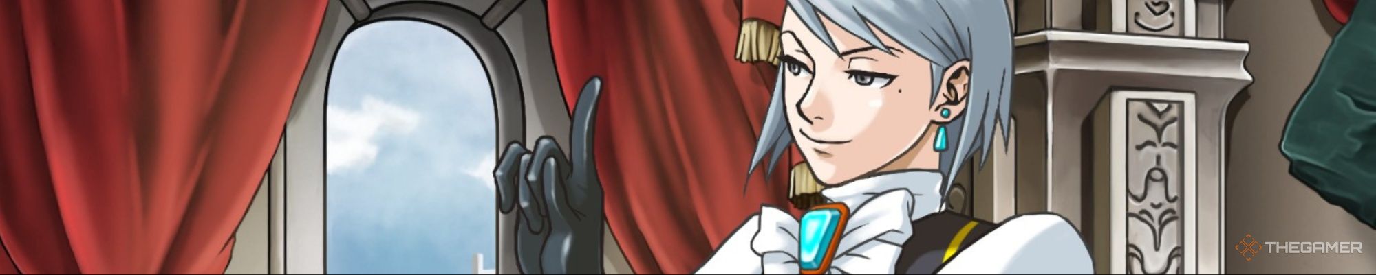 Cross examining Franziska in the airplane lounge in Ace Attorney Investigations Miles Edgeworth.