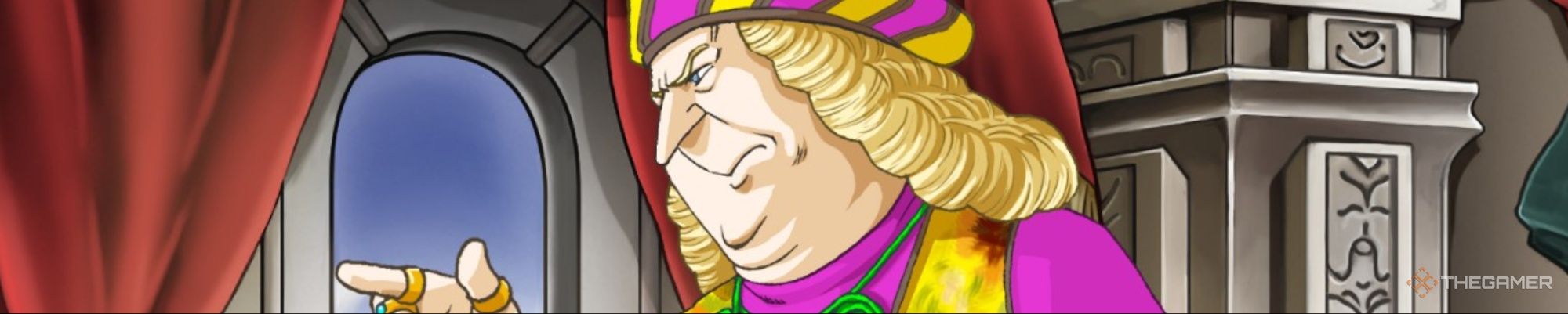 Cross examining Lablanc in Ace Attorney Investigations Miles Edgeworth.