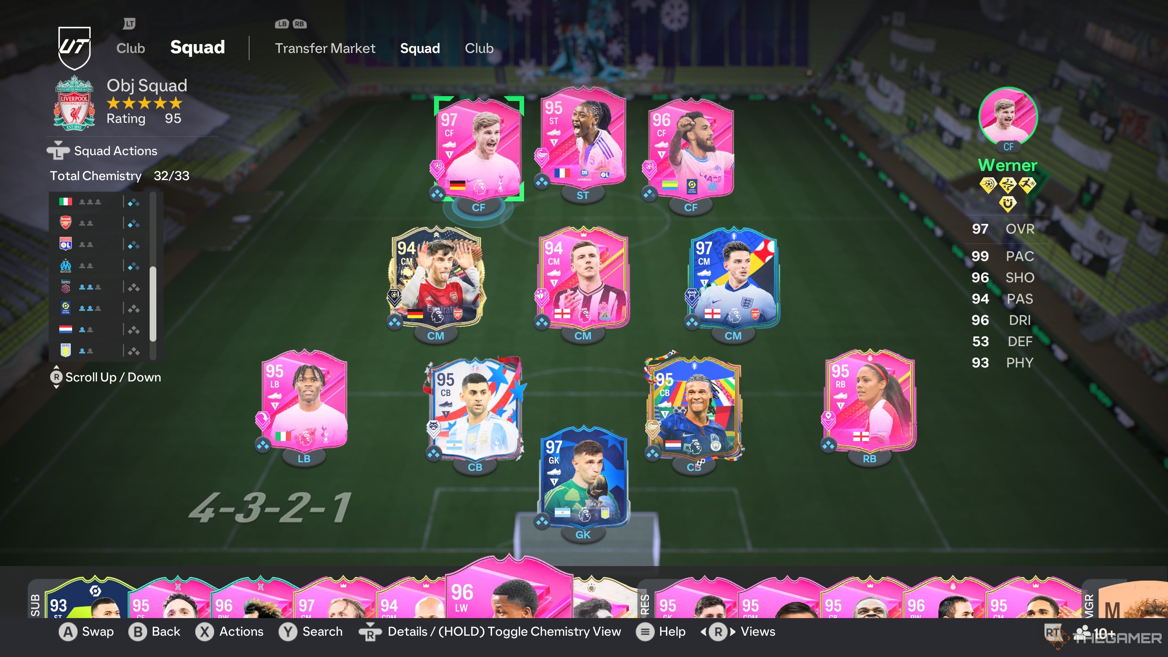 A Mohammed Kudus FUTTIES Challenge Team Example in EA Sports FC 24.