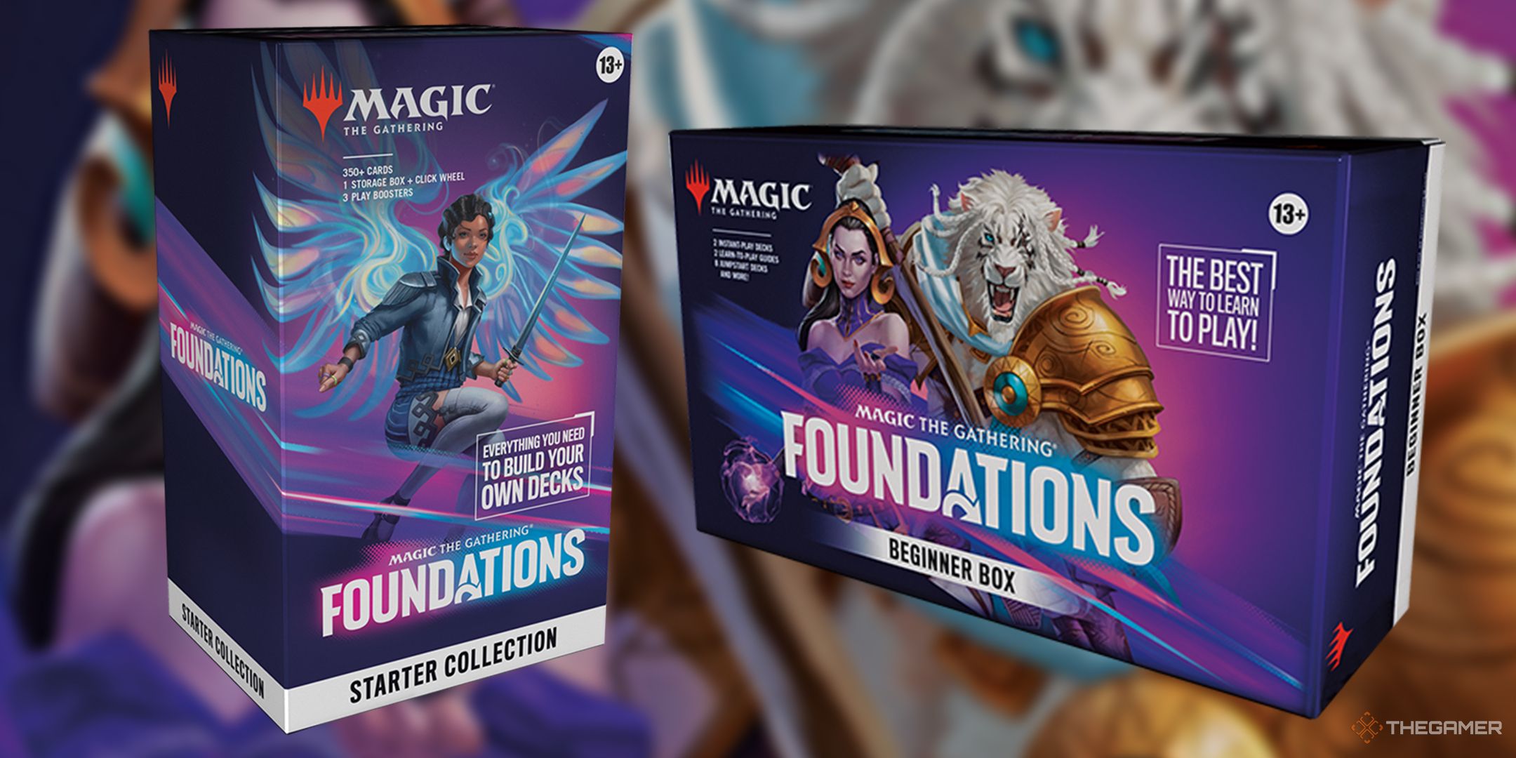 Beginner box and Starter collection from MTG's Foundations set.
