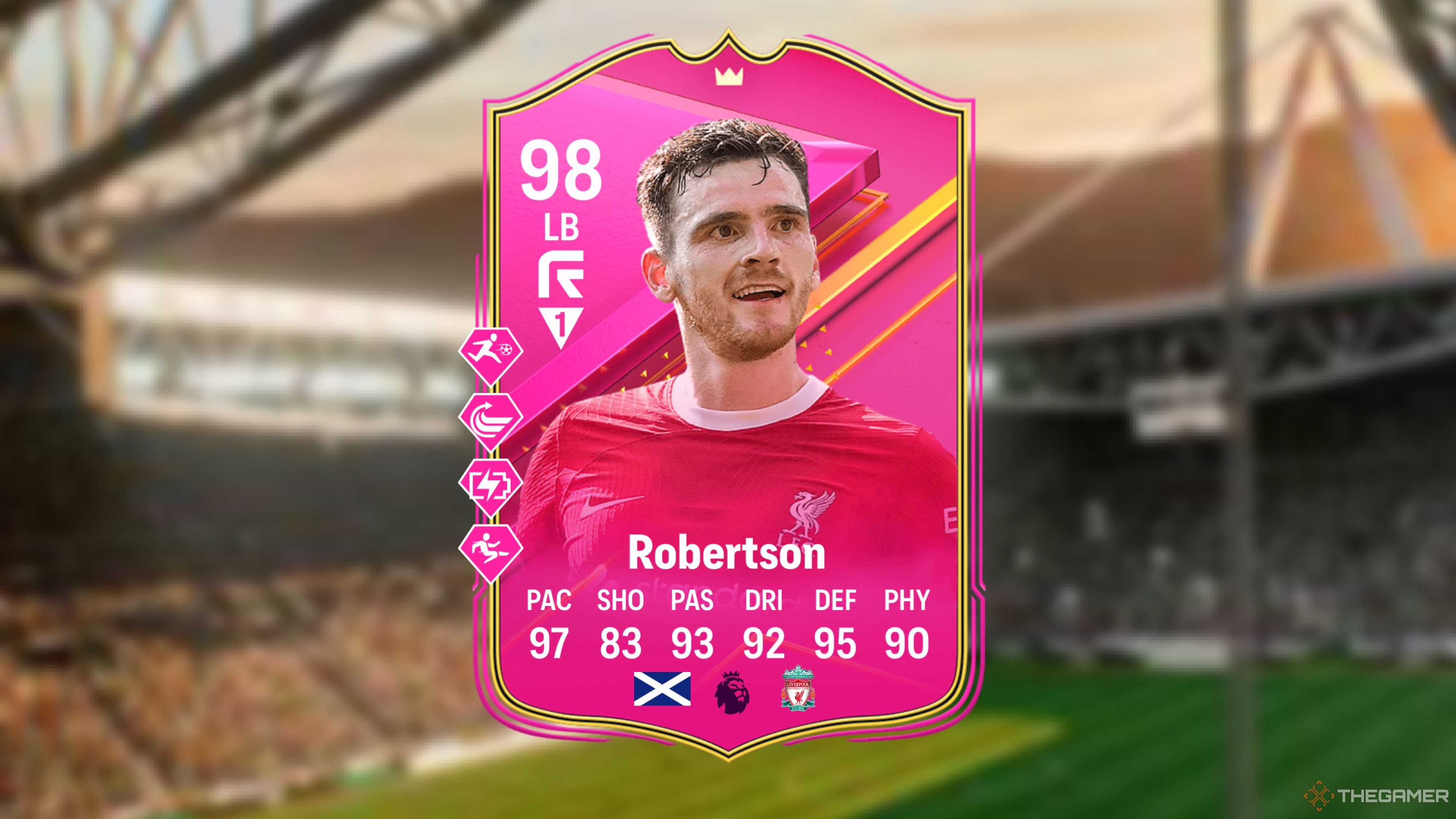 Image showing Robertson card against a faded stadium background.