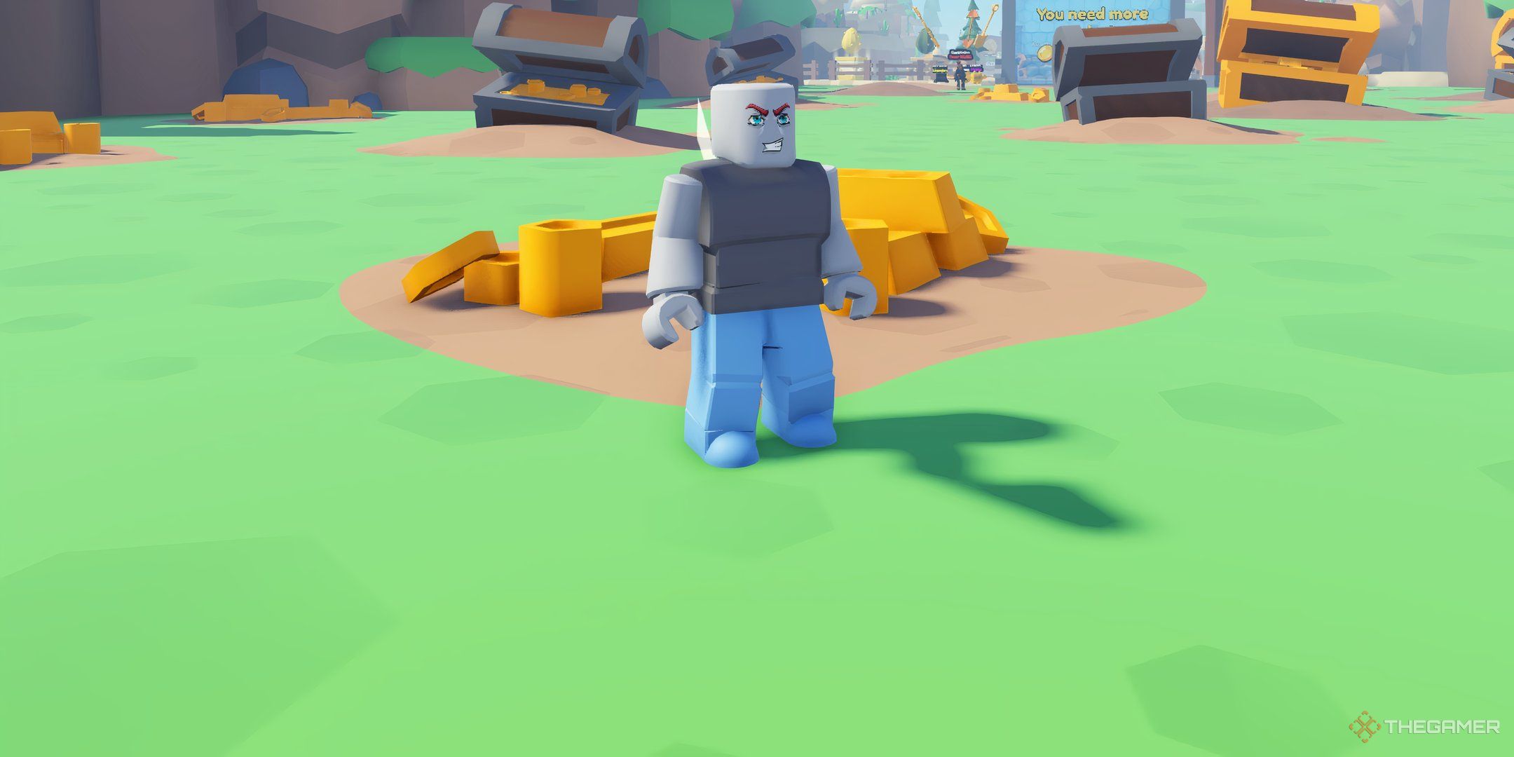 a player in Dig Treasure Simulator on Roblox