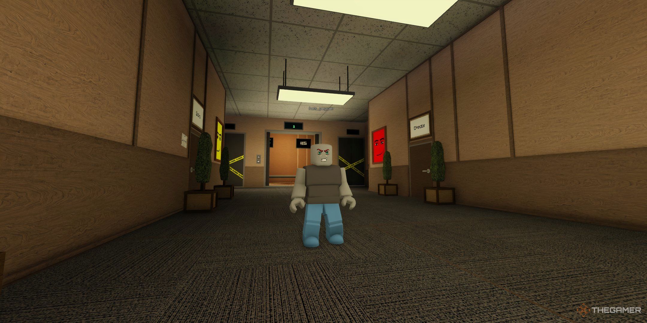 a player in Elevator of Fun on Roblox