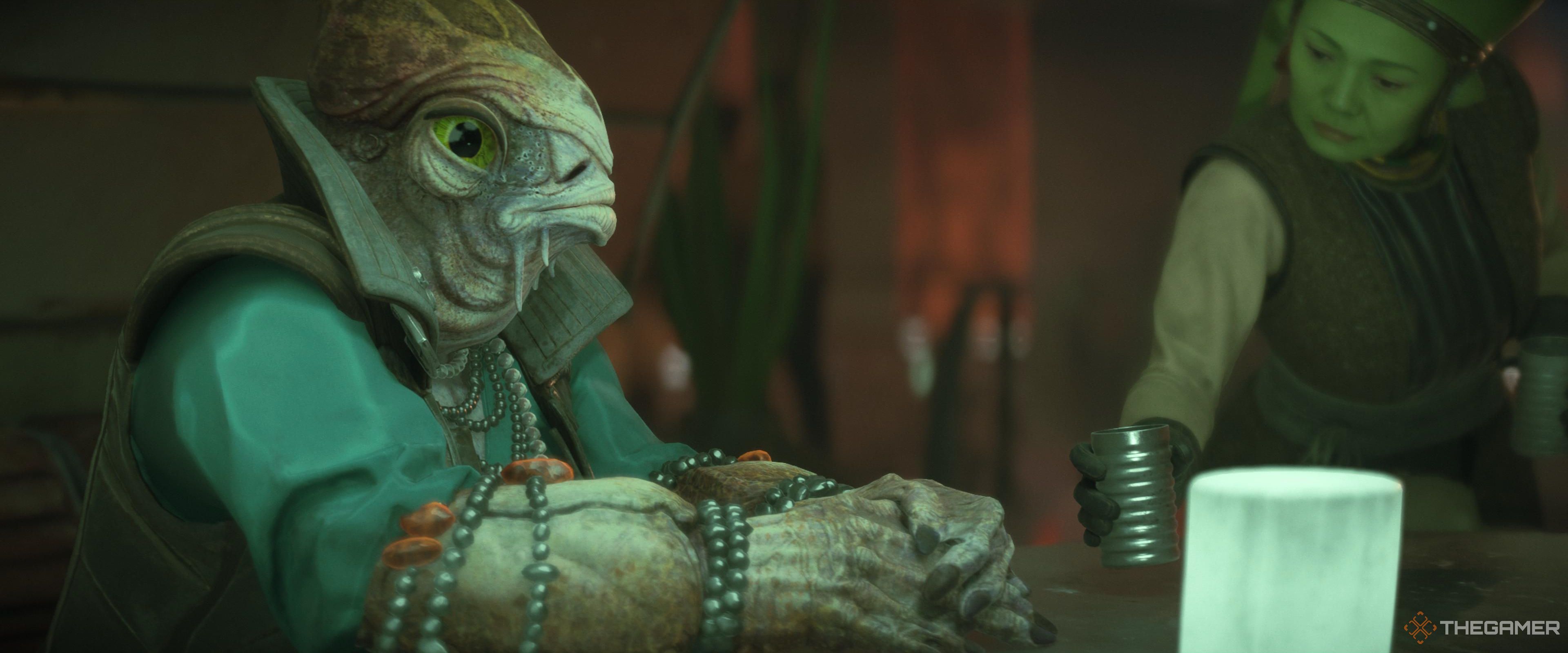 Danka, the Mon Calamari Broker in Star Wars Outlaws.
