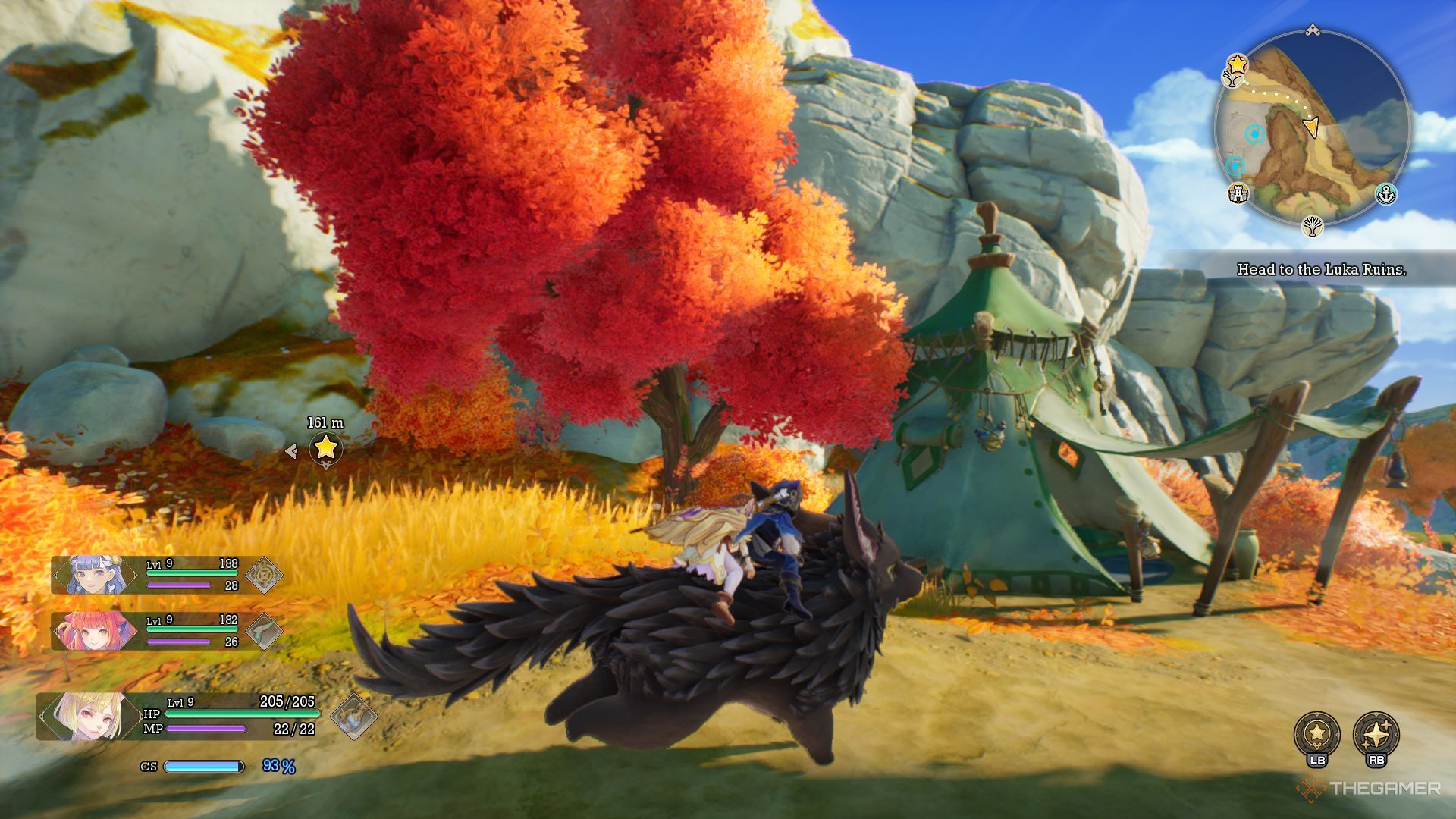 Morley is riding a Pikul in Visions of Mana.