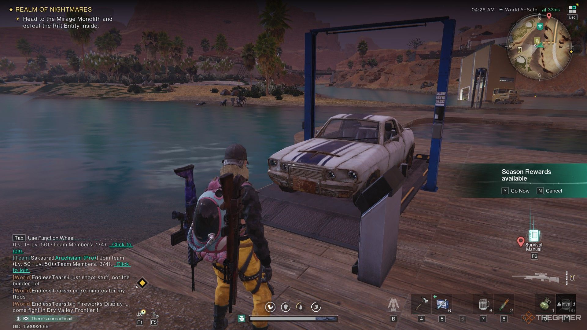 A vehicle in Once Human.