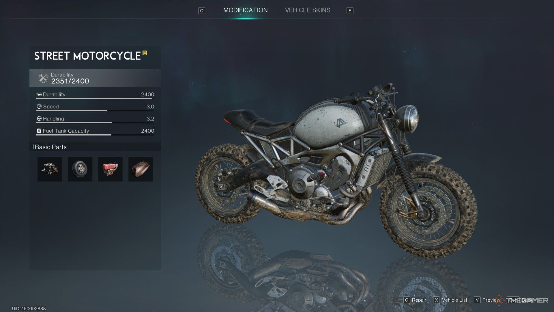 A screenshot of the Memetic file showing the Street Vehicle in Once Human.
