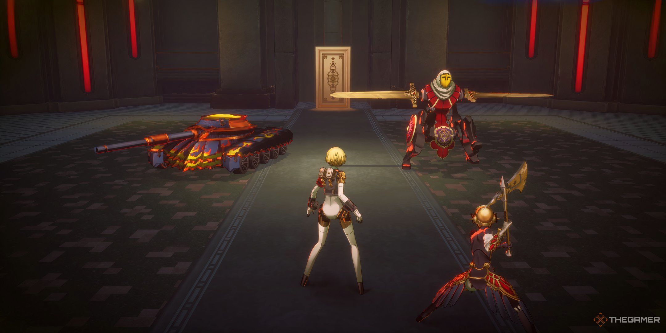 Aigis and Metis with Slaughter Drive and Spastic Turret in Persona 3 Reload.