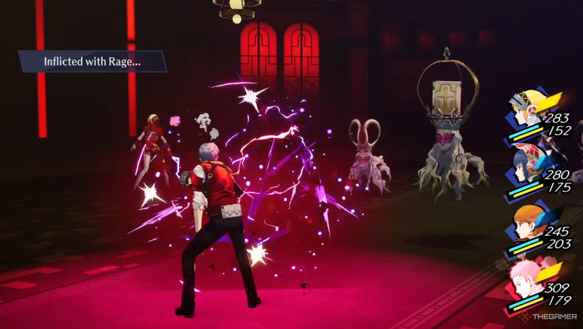 Akihiko being hit by Rage in Persona 3 Reload Episode Aigis.