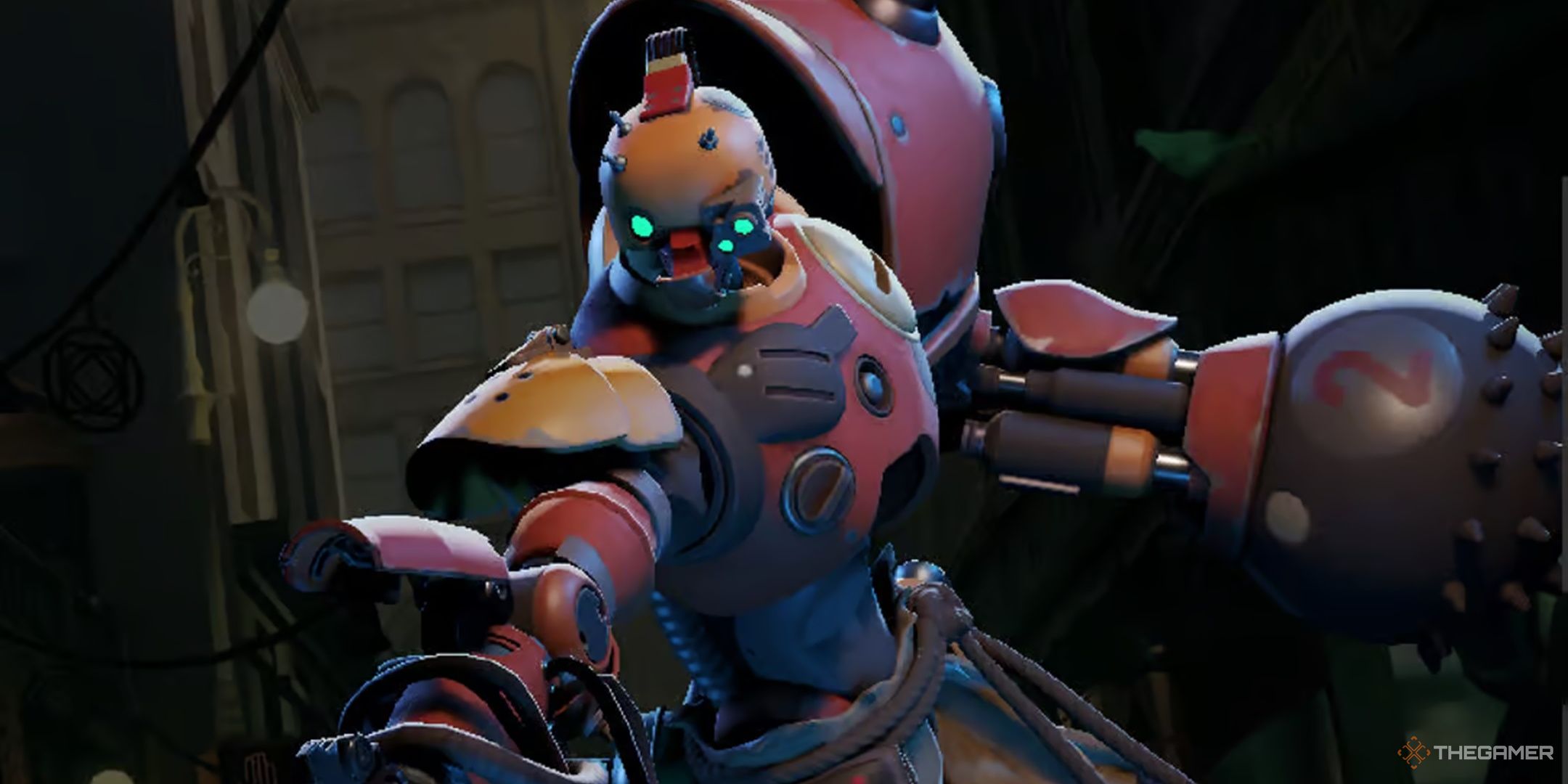 Bebop from Deadlock ready to fight.