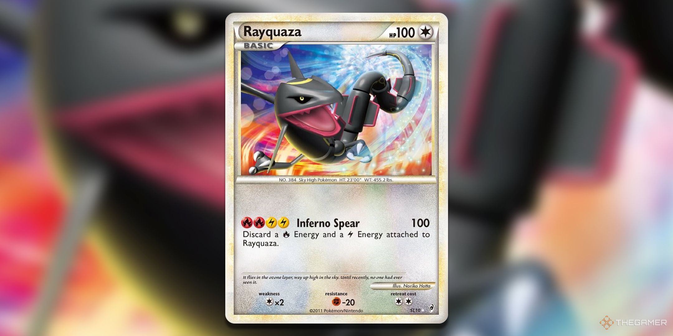 Call of Legends Rayquaza Pokemon TCG Card Art.
