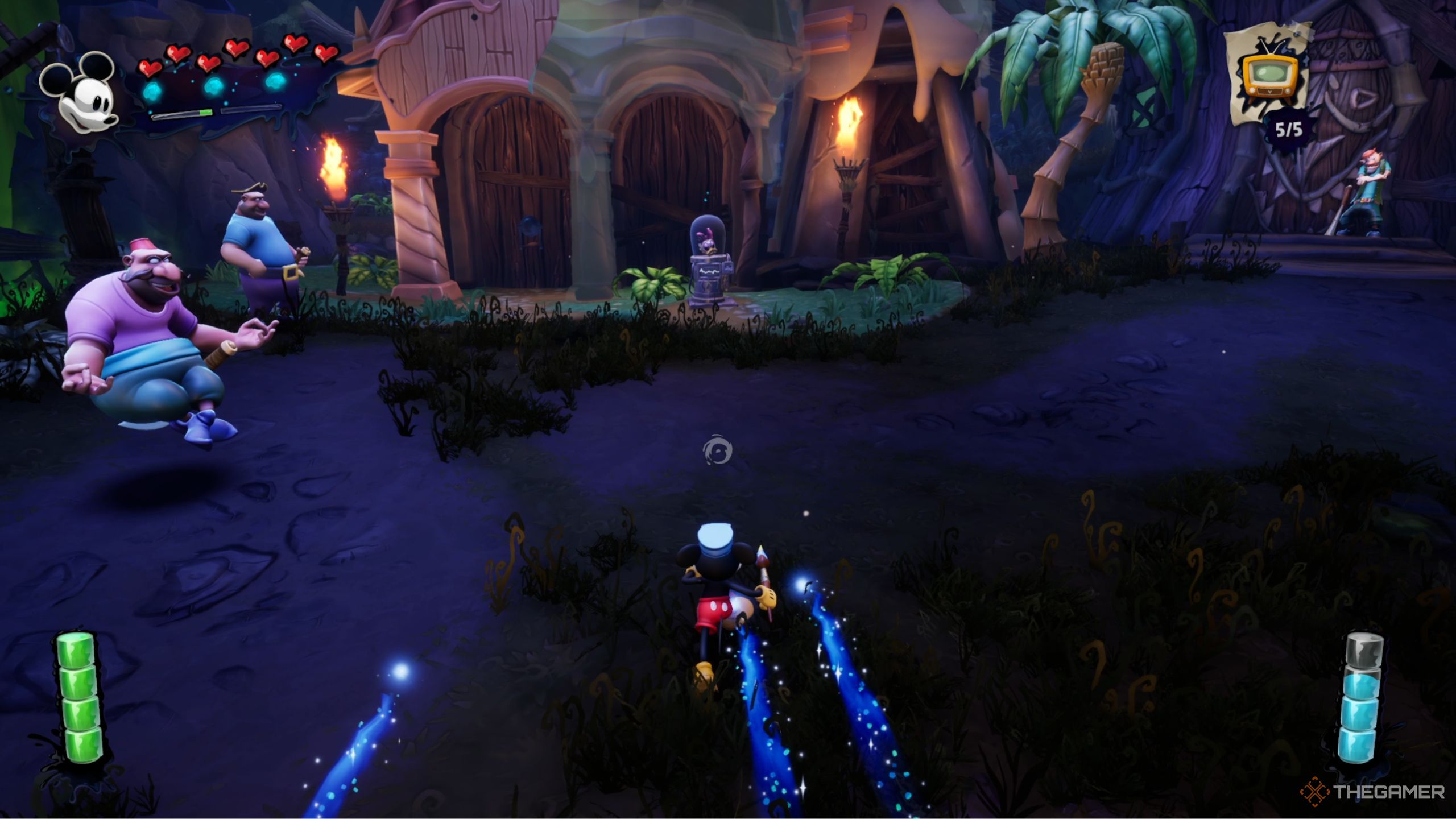 Disney Epic Mickey Rebrushed finding Animatronic Daisy in Ventureland.