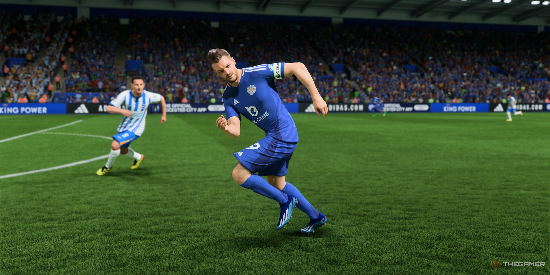 EA Sports FC 25 Jaime Vardy making a run.