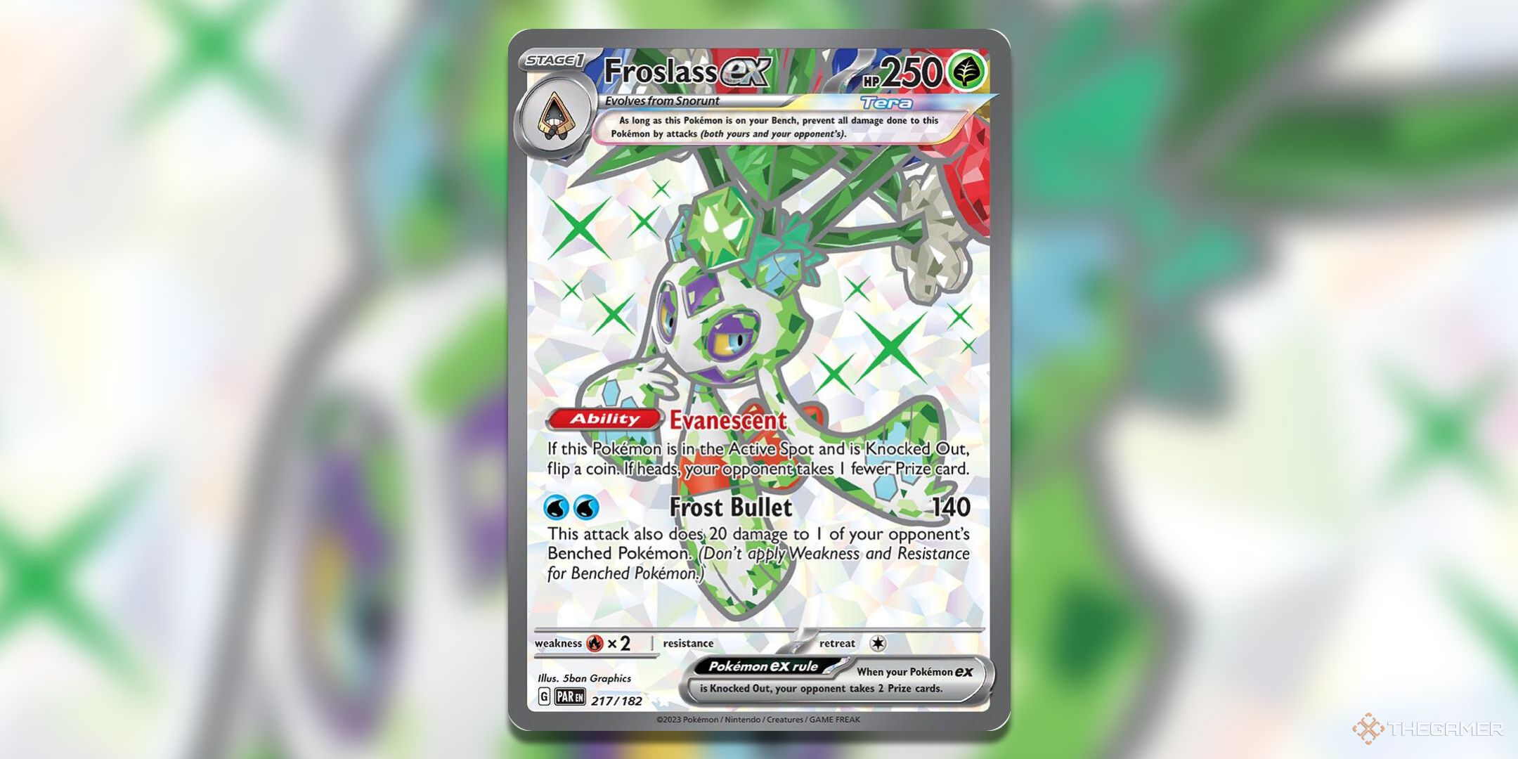 Froslass EX Pokemon TCG Card Art.