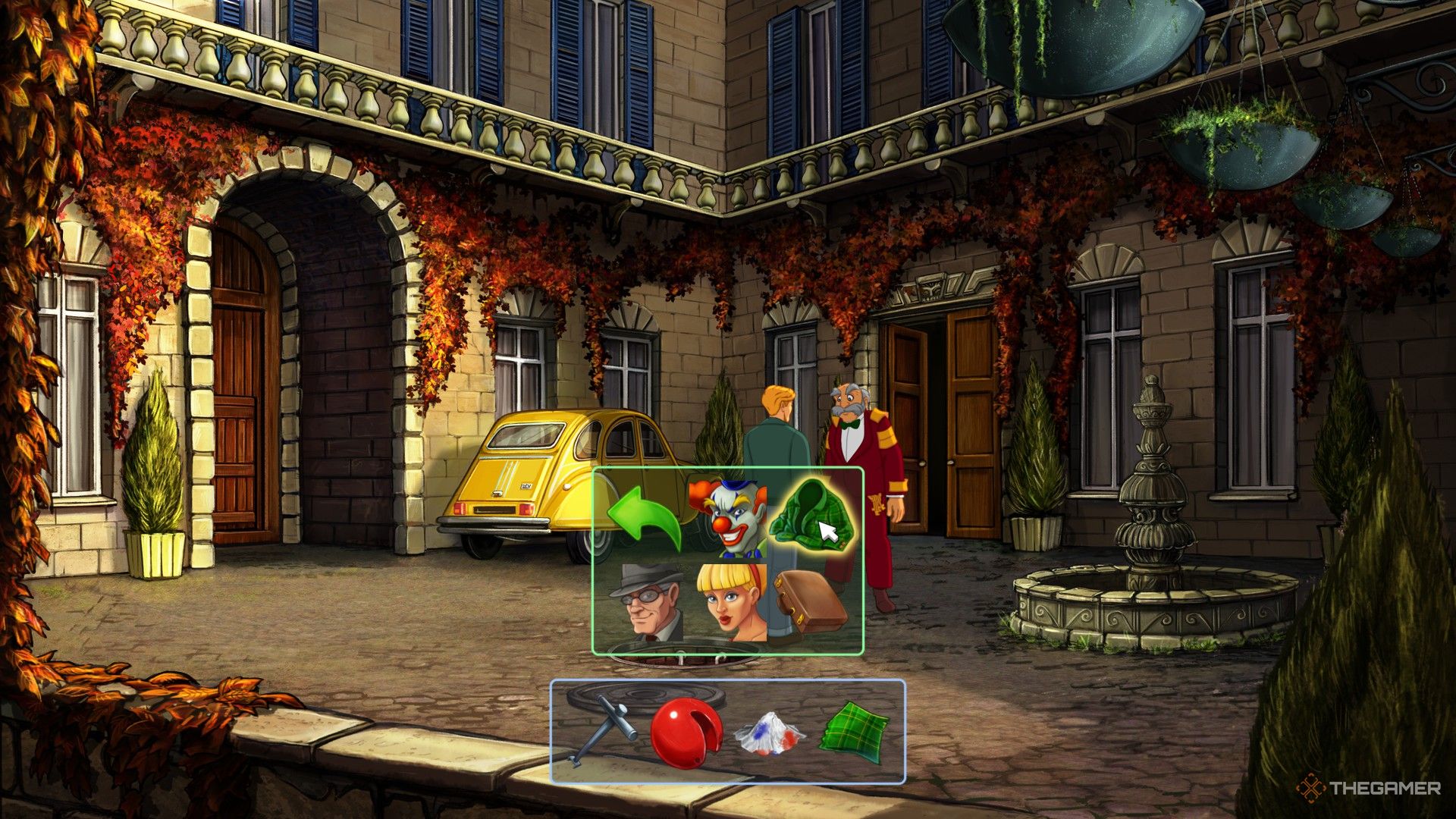 George speaking with another man in Broken Sword Reforged.