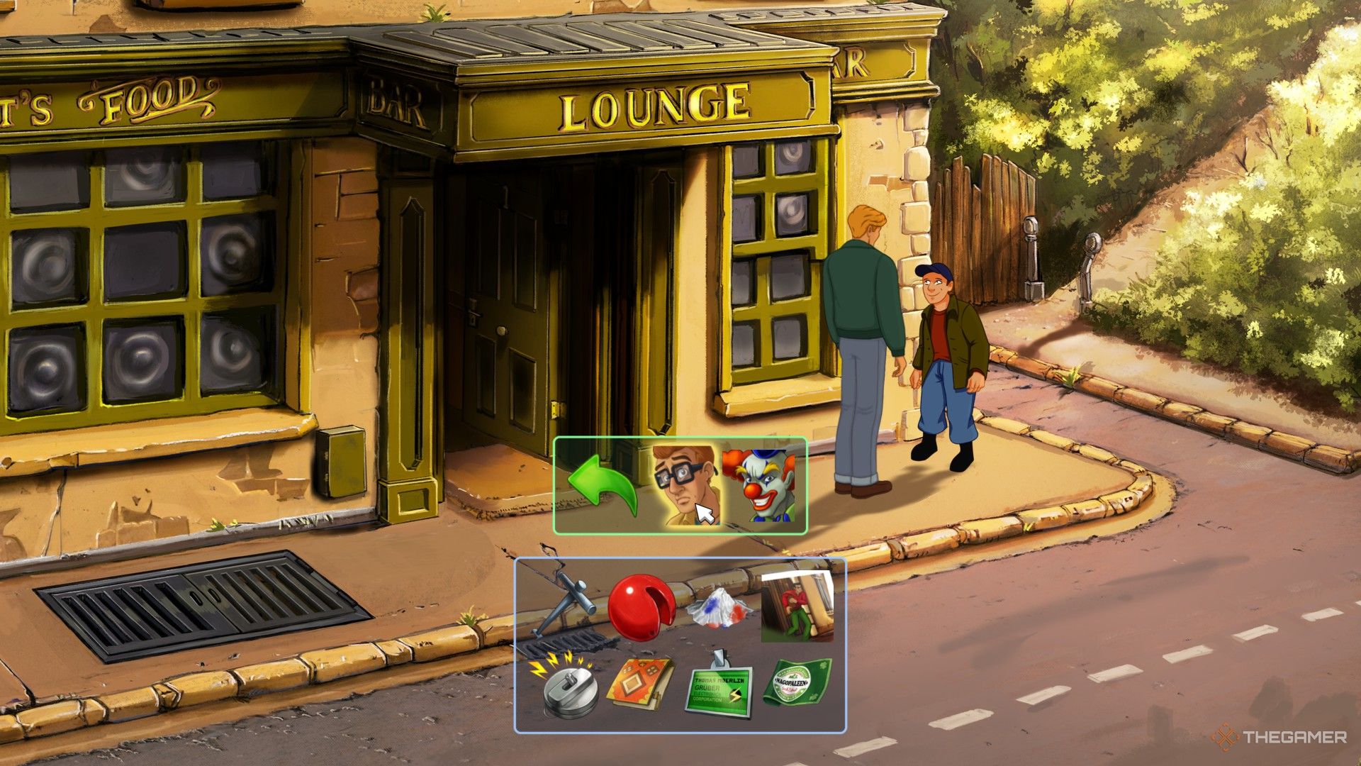George speaking with Maguire in Ireland in Broken Sword Reforged.