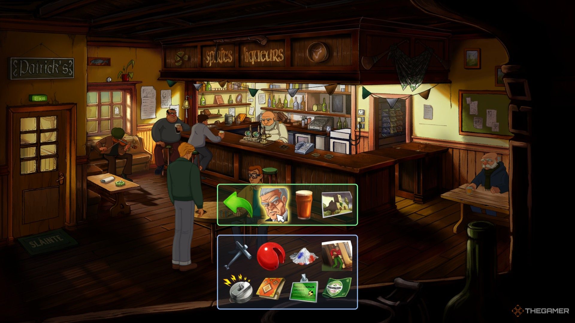 George speaking with Sean about Jacques Marquet in Broken Sword Reforged.