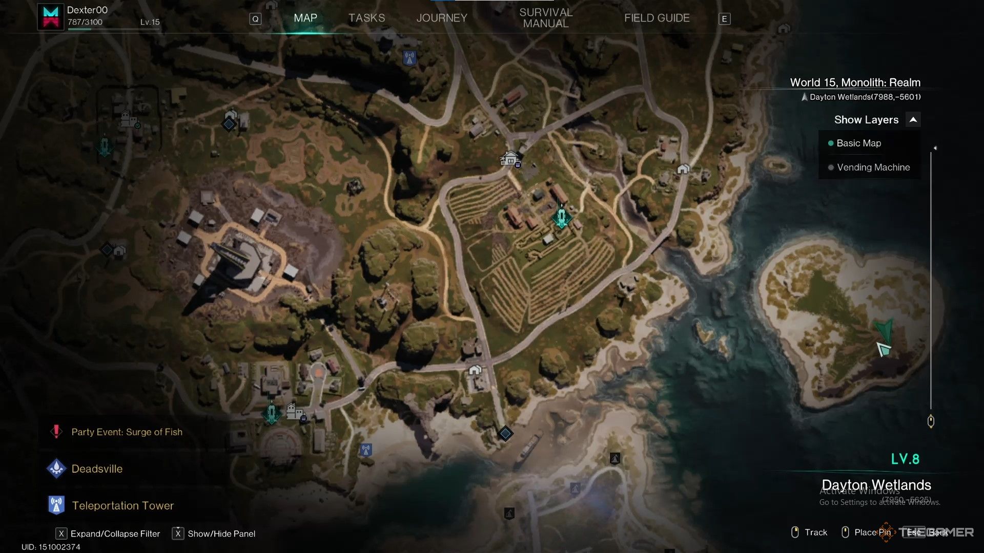 A screenshot that displays Heart Island Morphic Crate Location in Once Human.